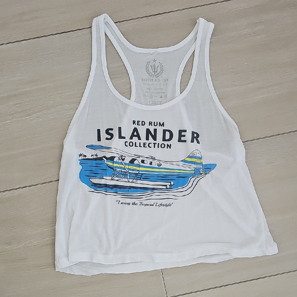 White Islander Collection Tank Top